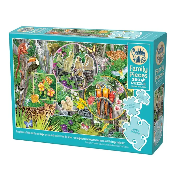 Cobble Hill Puzzles 350 pcs - Rainforest Magic (Family Puzzle)