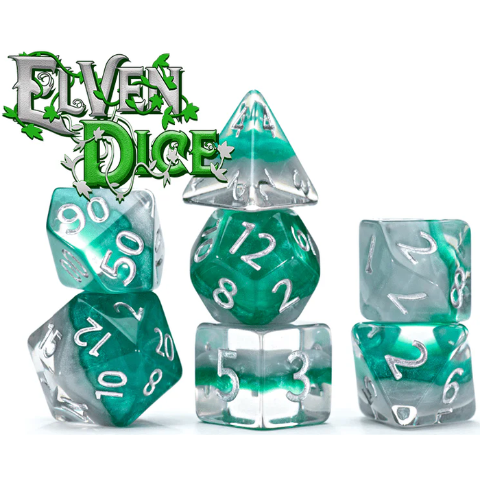 Gate Keeper Games 7-Piece RPG Dice Set: Eclipse (Assorted Colours)