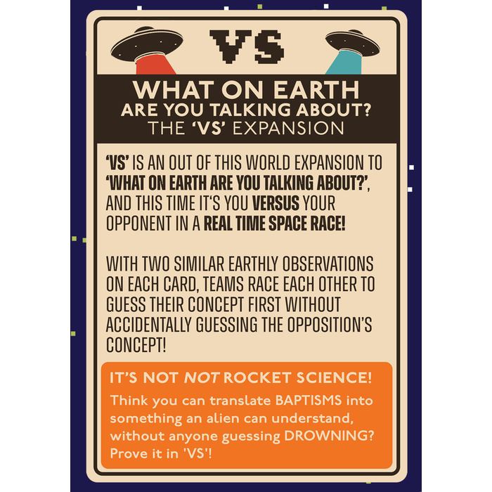 Greater Than Games What on Earth Are You Talking About? VS. Expansion