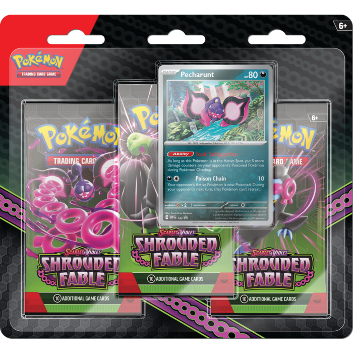 The Pokemon Company International Pokemon TCG - Scarlet & Violet Shrouded Fable: 3-Pack Blister