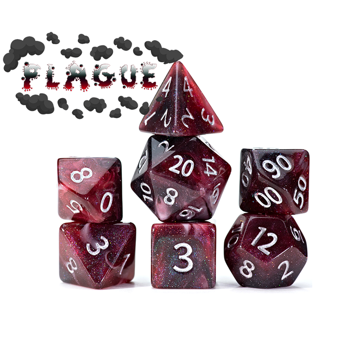 Gate Keeper Games 7-Piece RPG Dice Set: Aether -