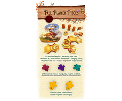 Elf Creek Games Honey Buzz: Fall Player Colour Pieces