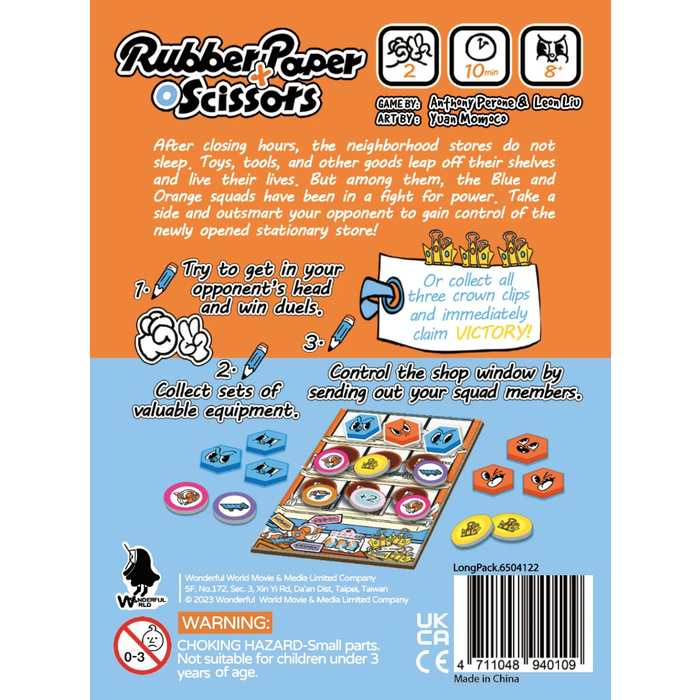 Misc Board Games Rubber Paper Scissors