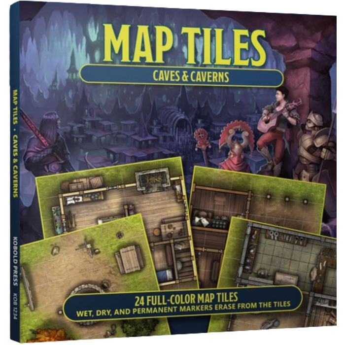 Kobold Press Map Tiles: Caves & Caverns