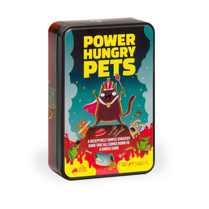 Exploding Kittens Power Hungry Pets: Tin Edition