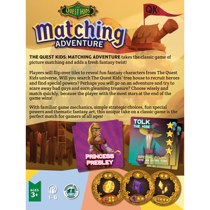 Misc Board Games The Quest Kids: Matching Adventure