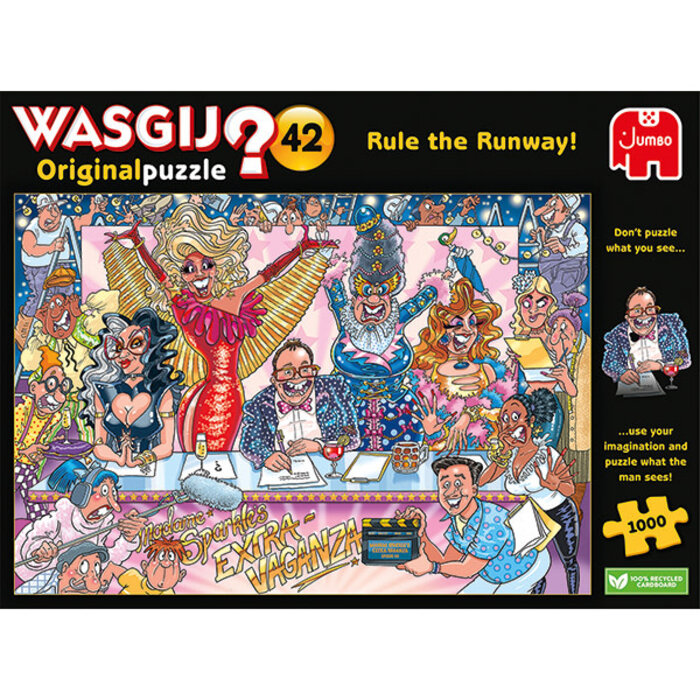 Jumbo Puzzles 1000 pcs - WASGIJ Original: #42, Rule the Runway!