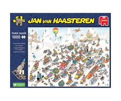 Jumbo Puzzles 1000 pcs - Jan van Haasteren: It's All Going Downhill