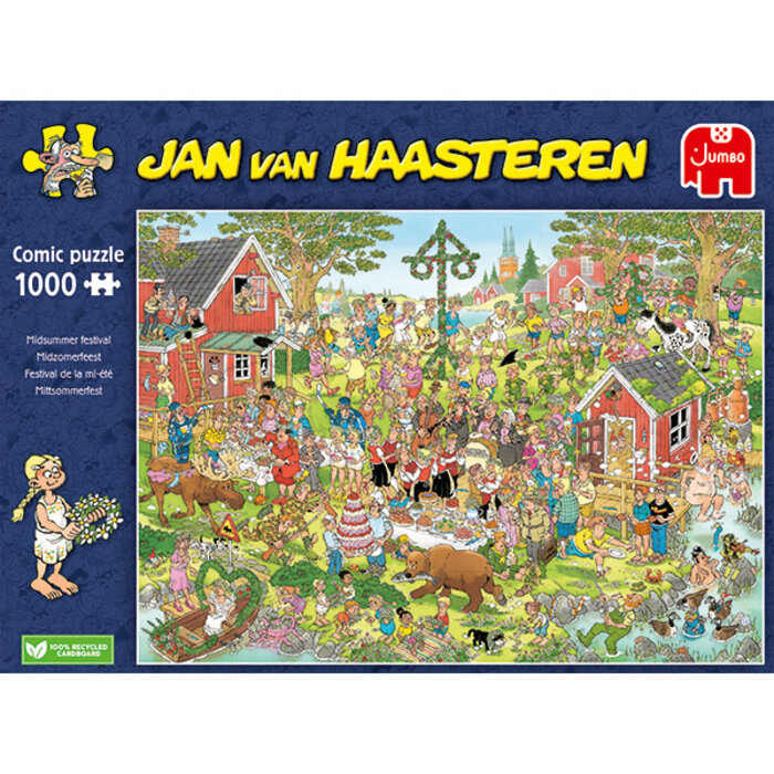 Jumbo Puzzles 1000 pcs - Jan van Haasteren: Midsummer Festival