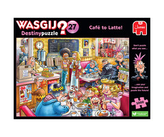 Jumbo Puzzles 1000 pcs - WASGIJ Destiny: #27, Cafe to Latte!