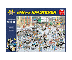 Jumbo Puzzles 1000 pcs - Jan van Haasteren: The Cattle Market