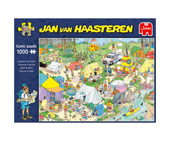 Jumbo Puzzles 1000 pcs - Jan van Haasteren: Camping in the Forest