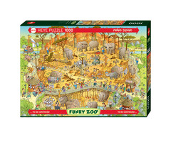 Heye Puzzles 1000 pcs - Funky Zoo: African Habitat (Degano)