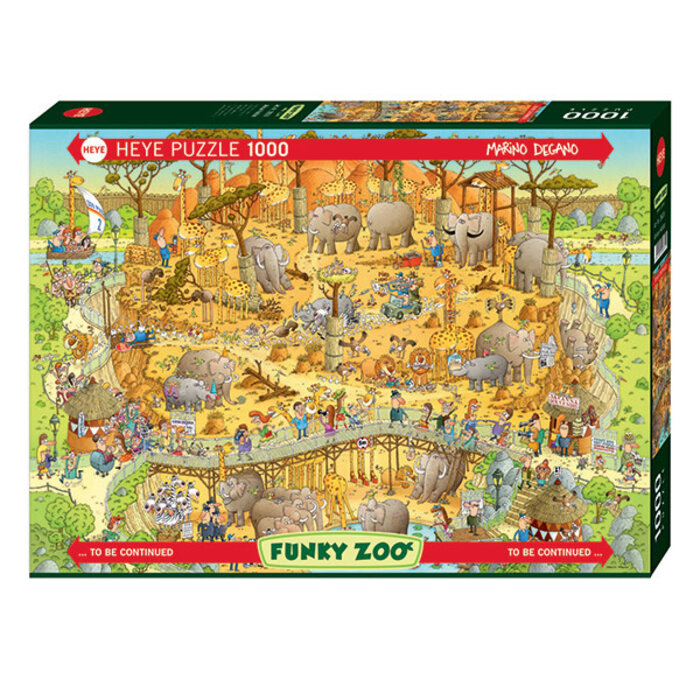 Heye Puzzles 1000 pcs - Funky Zoo: African Habitat (Degano)