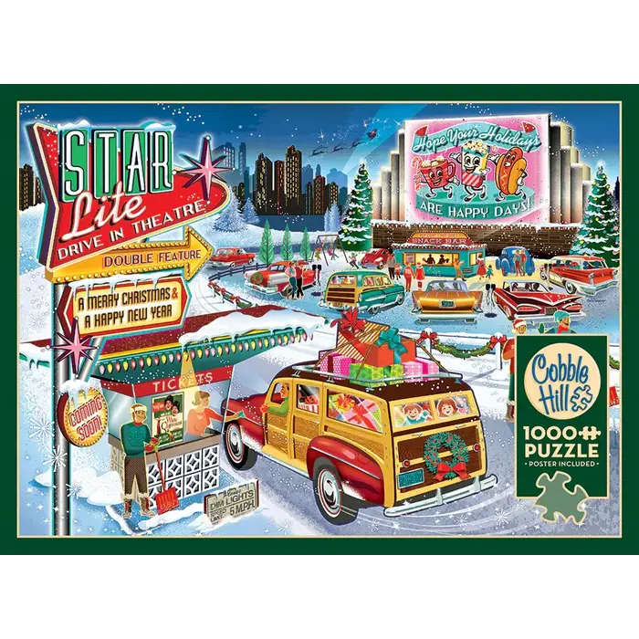Cobble Hill Puzzles 1000 pcs - Holiday Drive In