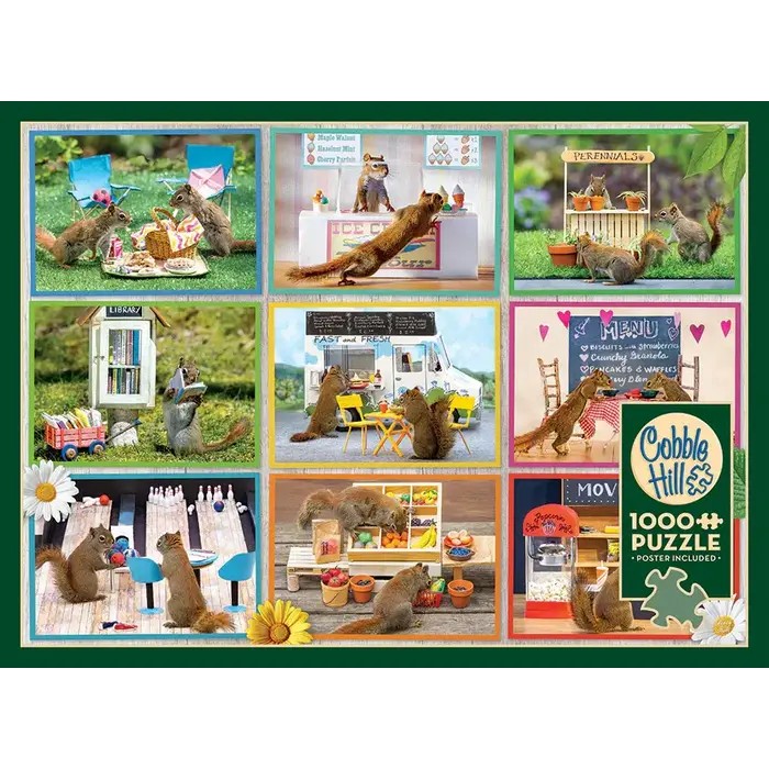 Cobble Hill Puzzles 1000 pcs - Squirrels Around Town