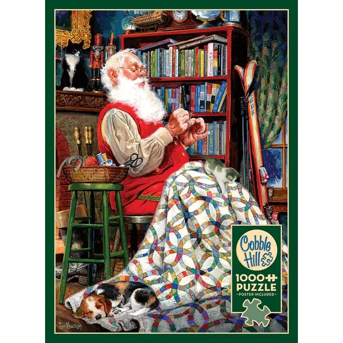 Cobble Hill Puzzles 1000 pcs - Santa's Quilt