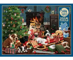 Cobble Hill Puzzles 500 pcs - Christmas Puppies