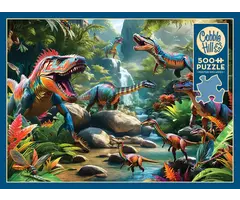 Cobble Hill Puzzles 500 pcs - Prehistoric Beasts (AI Assistance)