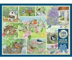 Cobble Hill Puzzles 500 pcs - Garden Birds in Spring