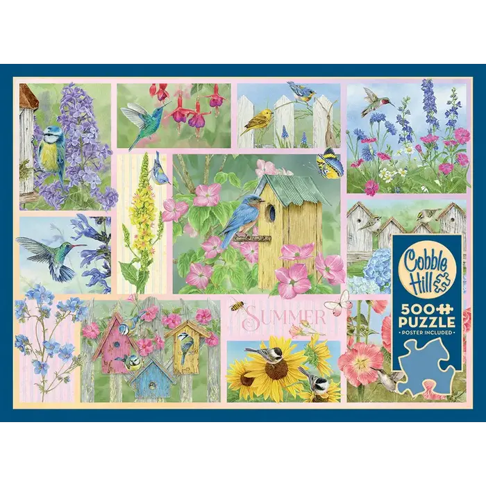 Cobble Hill Puzzles 500 pcs - Garden Birds in Summer