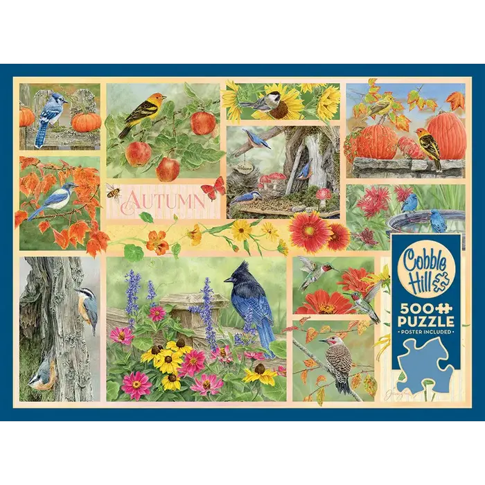 Cobble Hill Puzzles 500 pcs - Garden Birds in Autumn