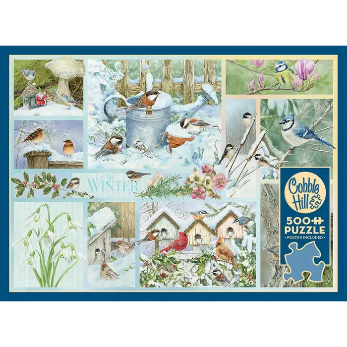 Cobble Hill Puzzles 500 pcs - Garden Birds in Winter