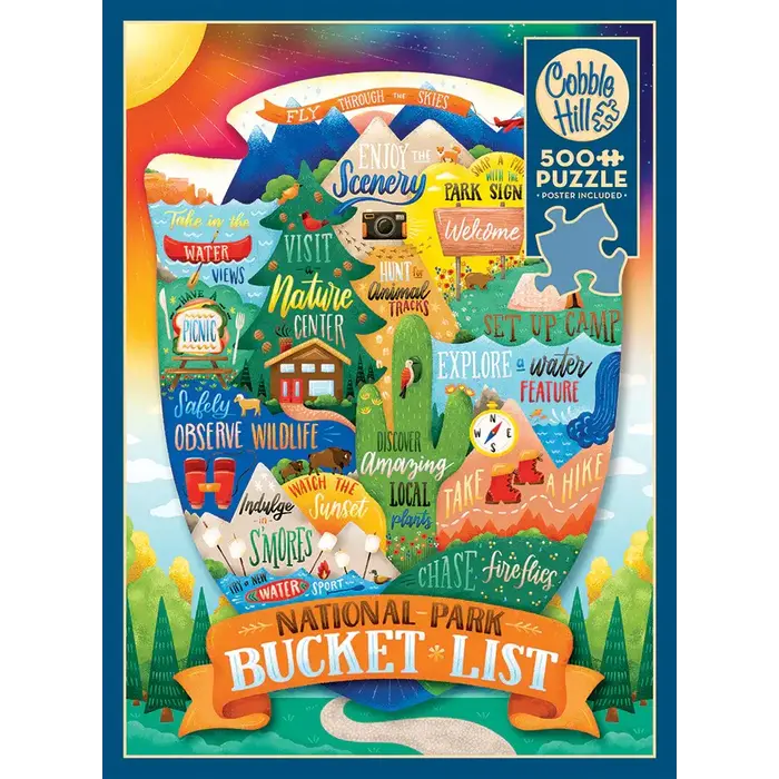 Cobble Hill Puzzles 500 pcs - National Park Bucket List