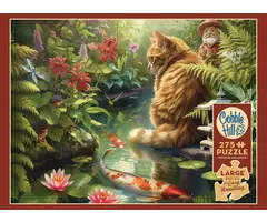 Cobble Hill Puzzles 275 pcs - Koi Cat (AI Assistance) (Easy Handling)