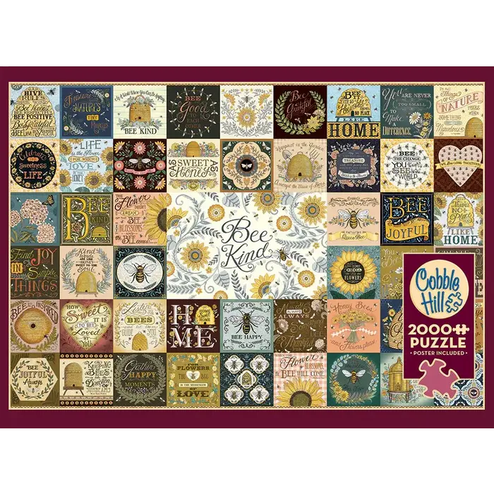 Cobble Hill Puzzles 2000 pcs - Bee Kind