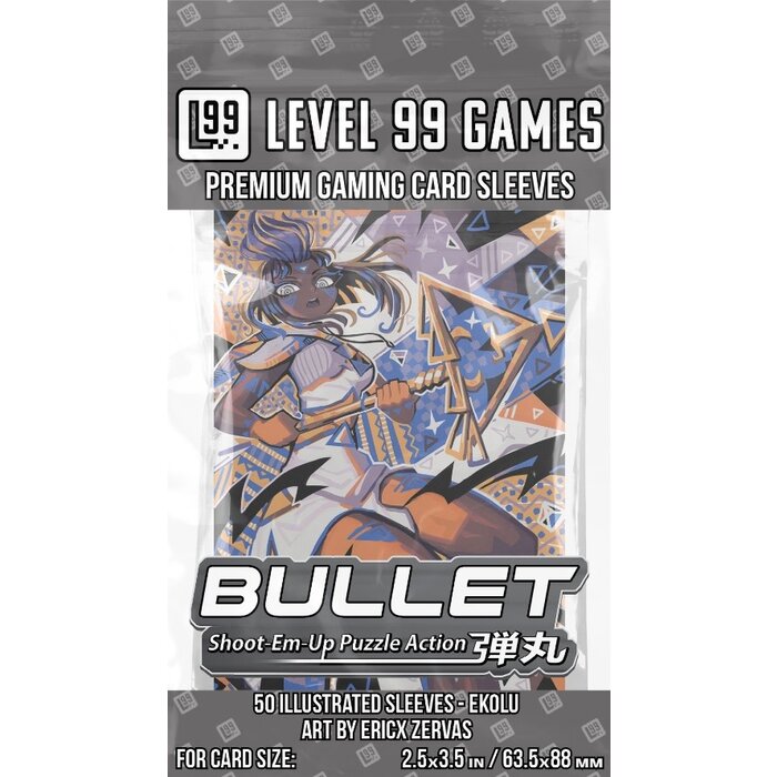 Level 99 Games Sleeves - 63.5x88mm Level 99 - 50/pk - Bullet -