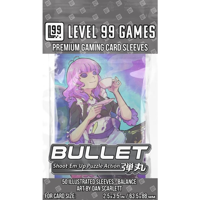 Level 99 Games Sleeves - 63.5x88mm Level 99 - 50/pk - Bullet -