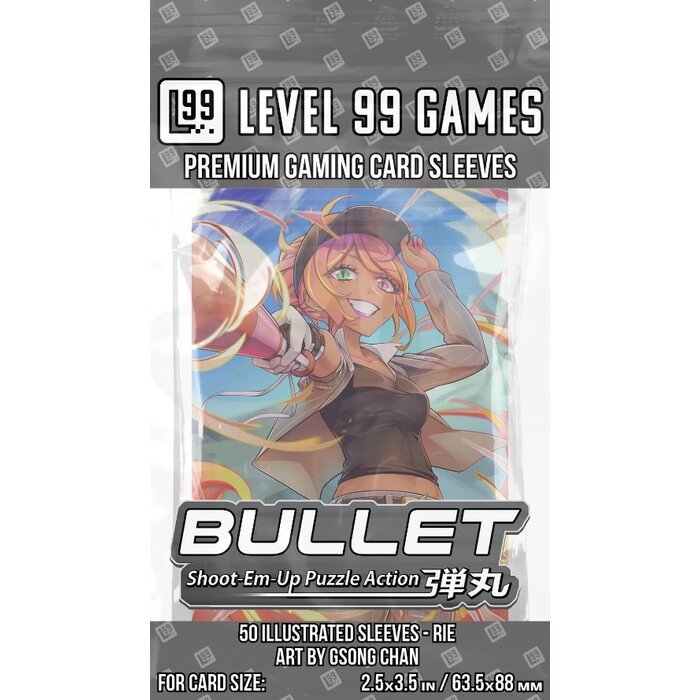 Level 99 Games Sleeves - 63.5x88mm Level 99 - 50/pk - Bullet -