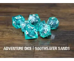 Adventure Dice 7-Piece RPG Premium Liquid Core Dice Set: Soothsayer Sands