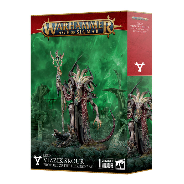 Games Workshop Warhammer Age of Sigmar: Skaven - Vizzik Skour, Prophet of the Horned Rat