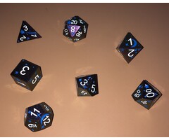 Adventure Dice 7-Piece RPG Premium Dice Set: Silence Glaive