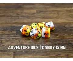 Adventure Dice 7-Piece RPG Dice Set: Candy Corn