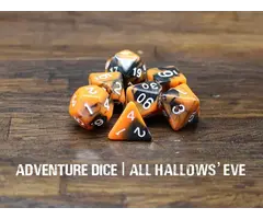 Adventure Dice 7-Piece RPG Dice Set: All Hallows Eve