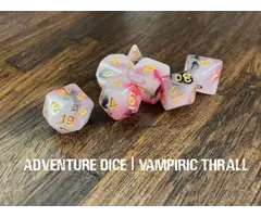 Adventure Dice 7-Piece RPG Dice Set: Vampiric Thrall