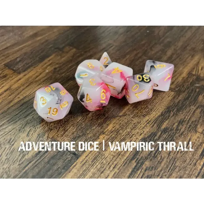 Adventure Dice 7-Piece RPG Dice Set: Vampiric Thrall