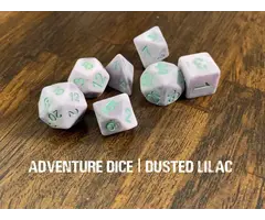 Adventure Dice 7-Piece RPG Dice Set: Dusted Lilac