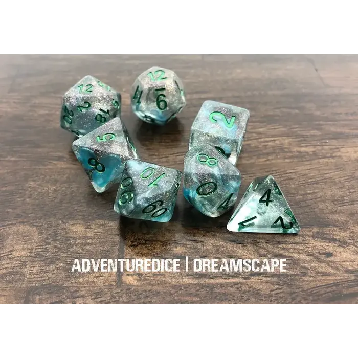 Adventure Dice 7-Piece RPG Dice Set: Dreamscape