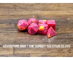 Adventure Dice 7-Piece RPG Dice Set: The Sorbet Solution