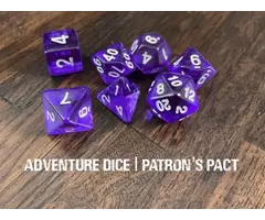 Adventure Dice 7-Piece RPG Dice Set: Patron’s Pact