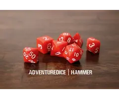 Adventure Dice 7-Piece RPG Dice Set: Weapons -