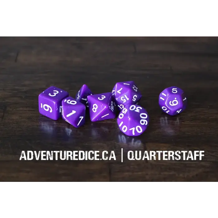 Adventure Dice 7-Piece RPG Dice Set: Weapons -