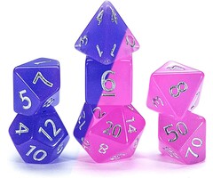 Gate Keeper Games 7-Piece RPG Dice Set: Chromomancy Dice - Birthday Surprise