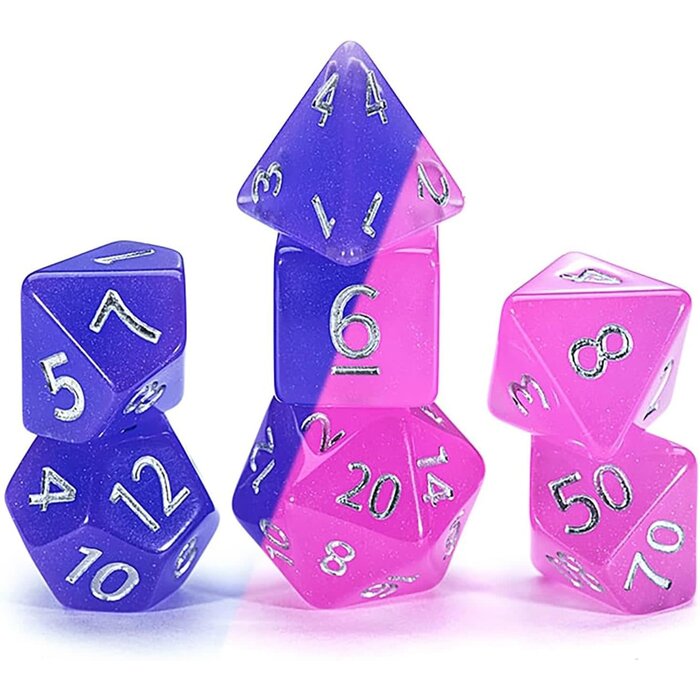 Gate Keeper Games 7-Piece RPG Dice Set: Chromomancy Dice - Birthday Surprise