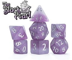 Gate Keeper Games 7-Piece RPG Dice Set: Sea Glass Dice - The Black Pearl