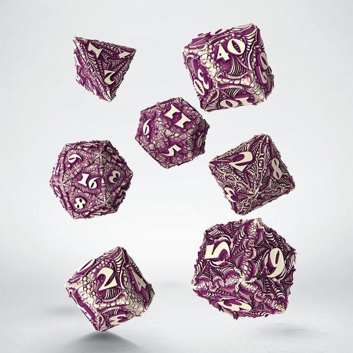 Q-Workshop 7 Piece Dracopolis RPG Dice Set -